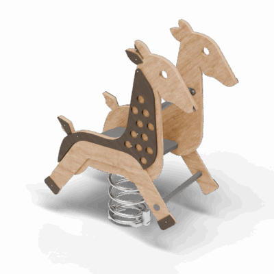 Качалка на пружине “Олень” сдвоенная, АттраЭкспо