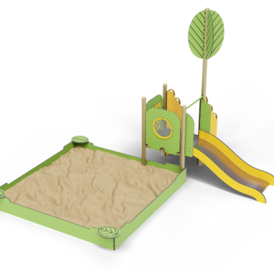 Песочница с горкой, АттраЭкспо