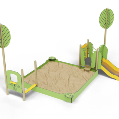 Песочница с горкой, АттраЭкспо