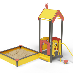 Песочница с домиком