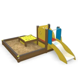 Детская площадка с песочницей и горкой «Роза»