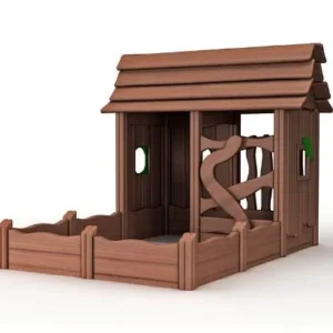 Хижина с песочницей