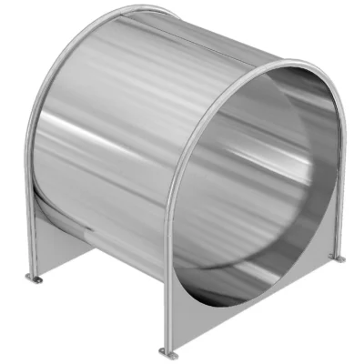 Горка из нержавеющей стали, сквозная, открытая, Шелби