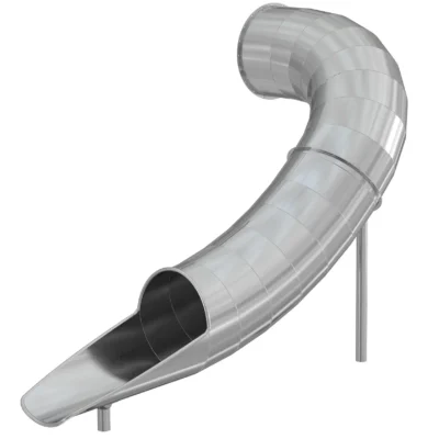 Горка из нержавеющей стали, угловая, закрытая, Шелби