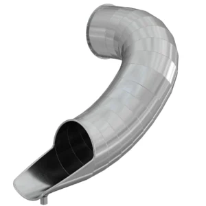 Горка из нержавеющей стали, угловая, закрытая, высота 1 500 мм арт. SGN0032