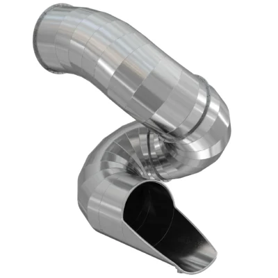 Горка из нержавеющей стали винтовая, Шелби