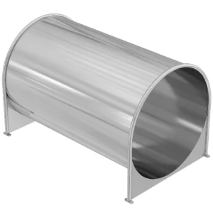 Горка из нержавеющей стали, сквозная, открытая, длина 1 200 мм арт. SGN0041