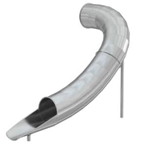 Горка из нержавеющей стали, угловая, закрытая, высота 2 500 мм арт. SGN0034