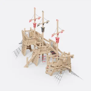 Фрегат с горкой из робинии арт. SHLG0104