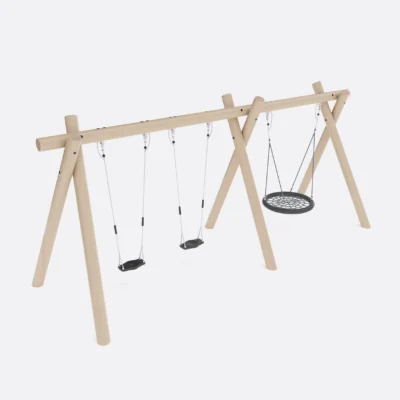 Качели из робинии 3 секции, Шелби