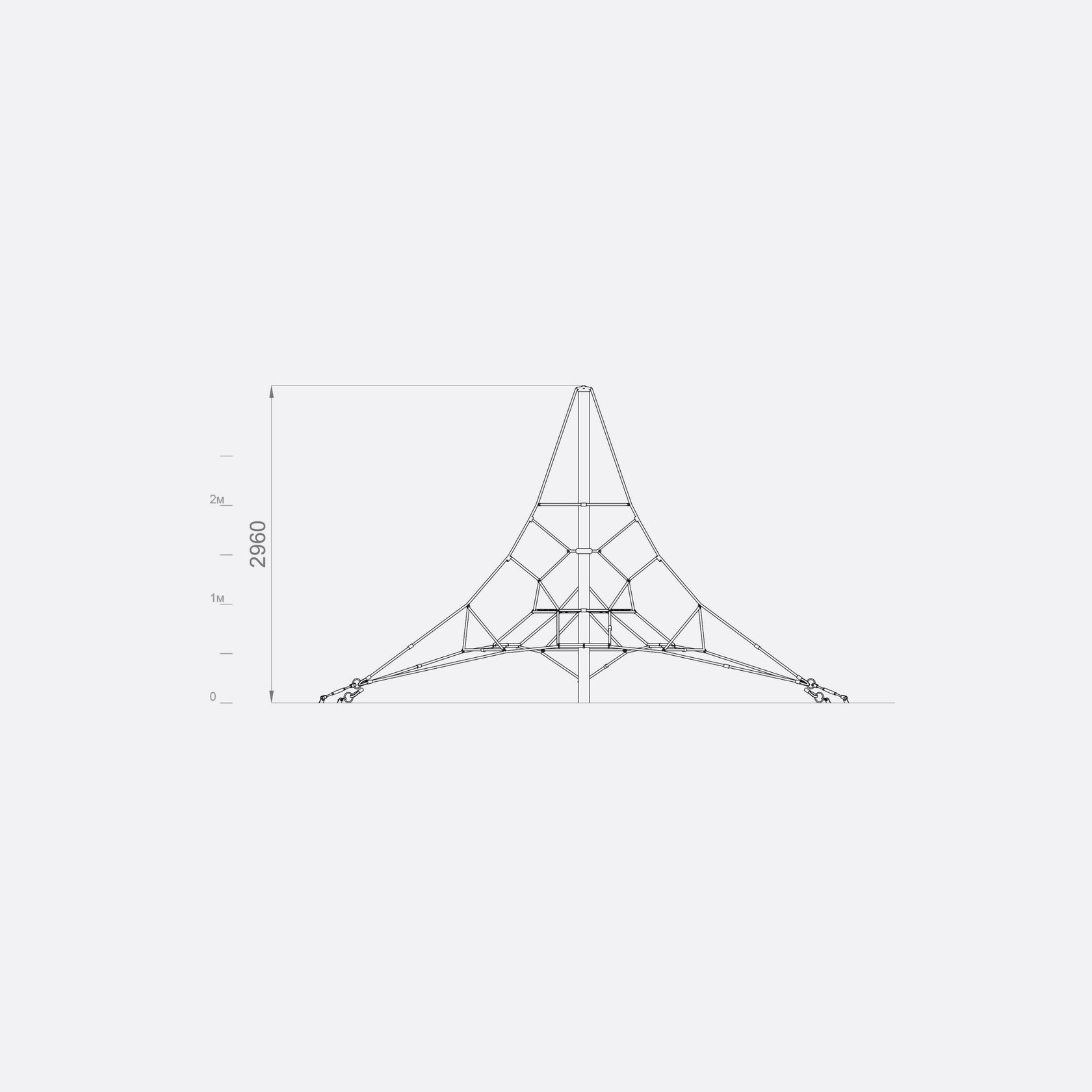 Канатный комплекс пирамидальной формы арт. SHPR0007 — изображение 2