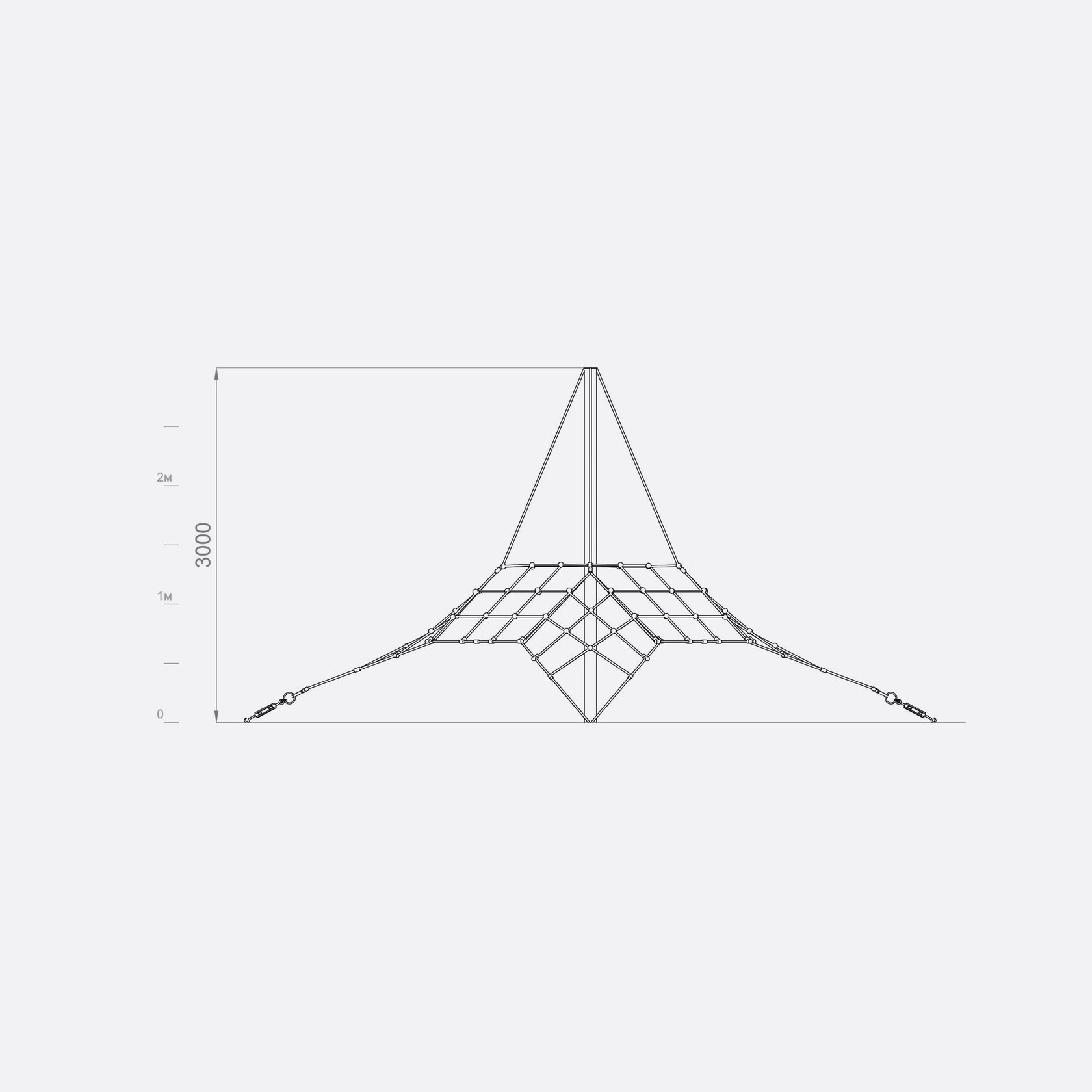 Канатный комплекс пирамидальной формы арт. SHPR0014 — изображение 2