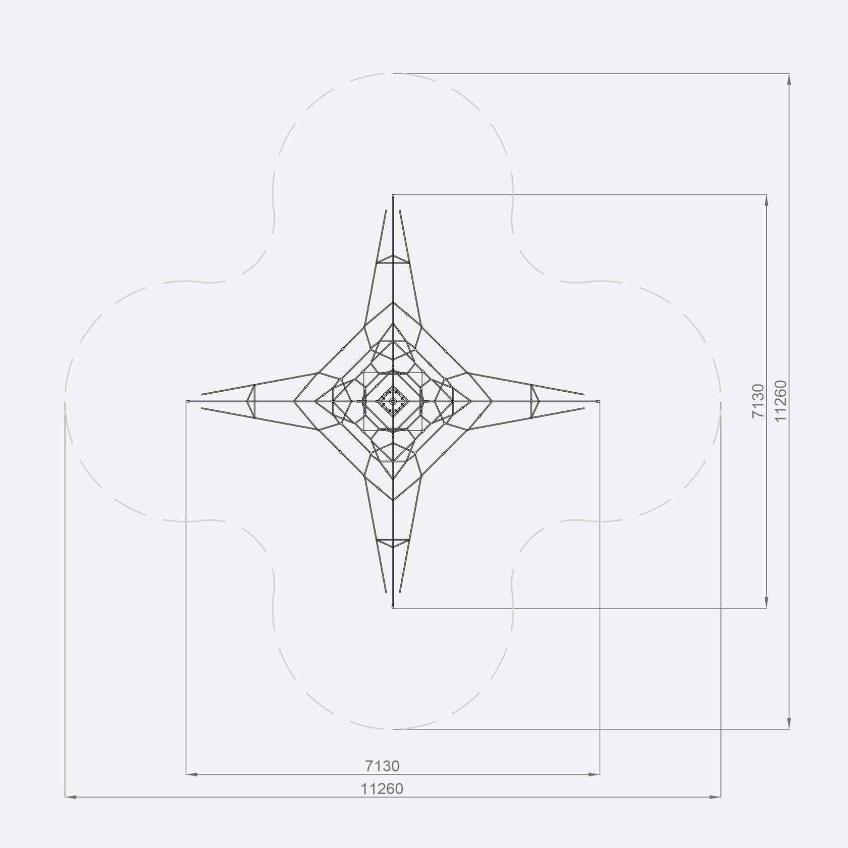 Канатный комплекс пирамидальной формы арт. SHPR0025 — изображение 3