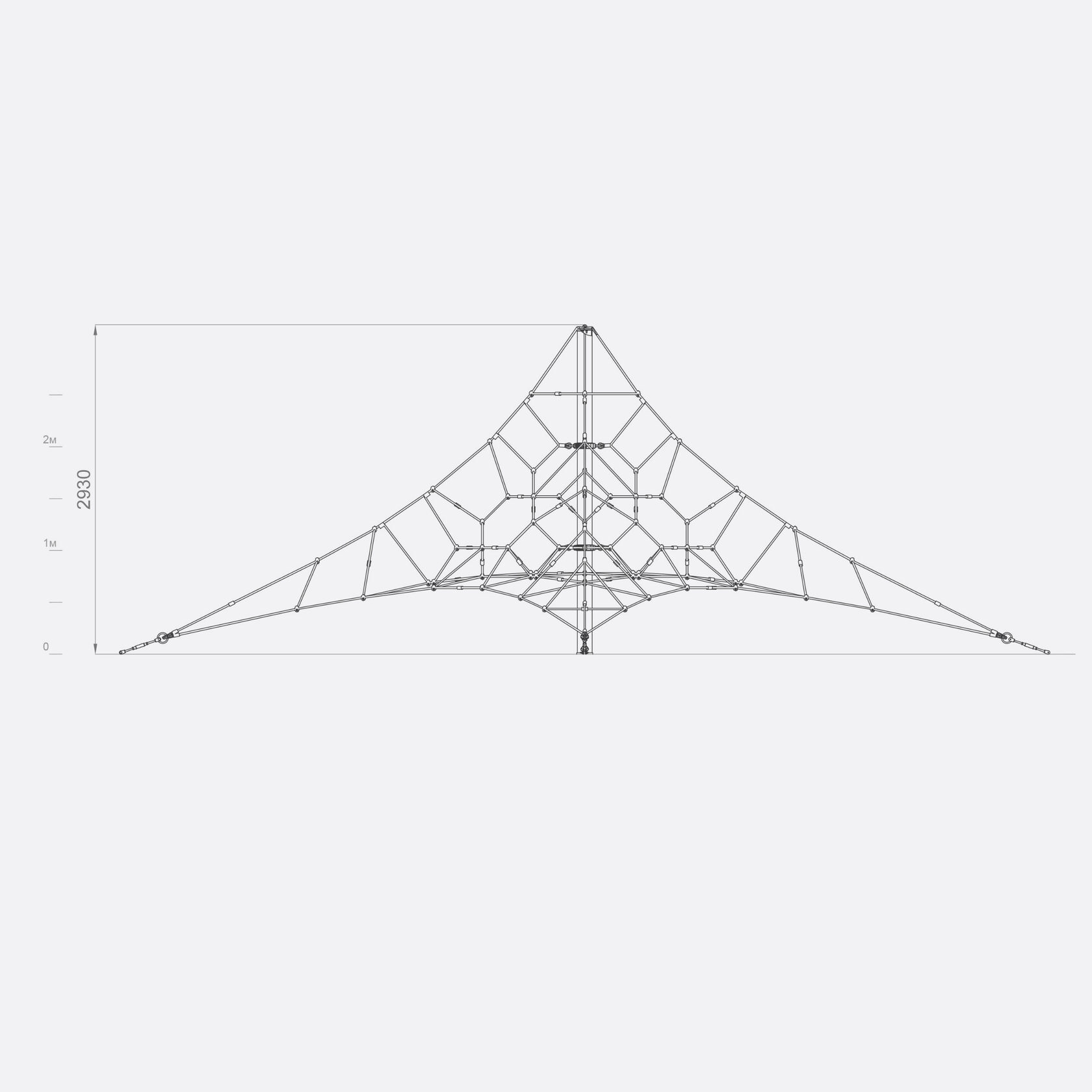 Канатный комплекс пирамидальной формы арт. SHPR0006 — изображение 2