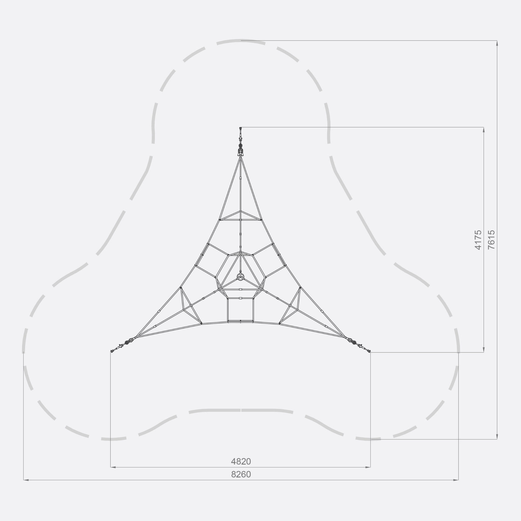 Канатный комплекс пирамидальной формы арт. SHPR0007 — изображение 3