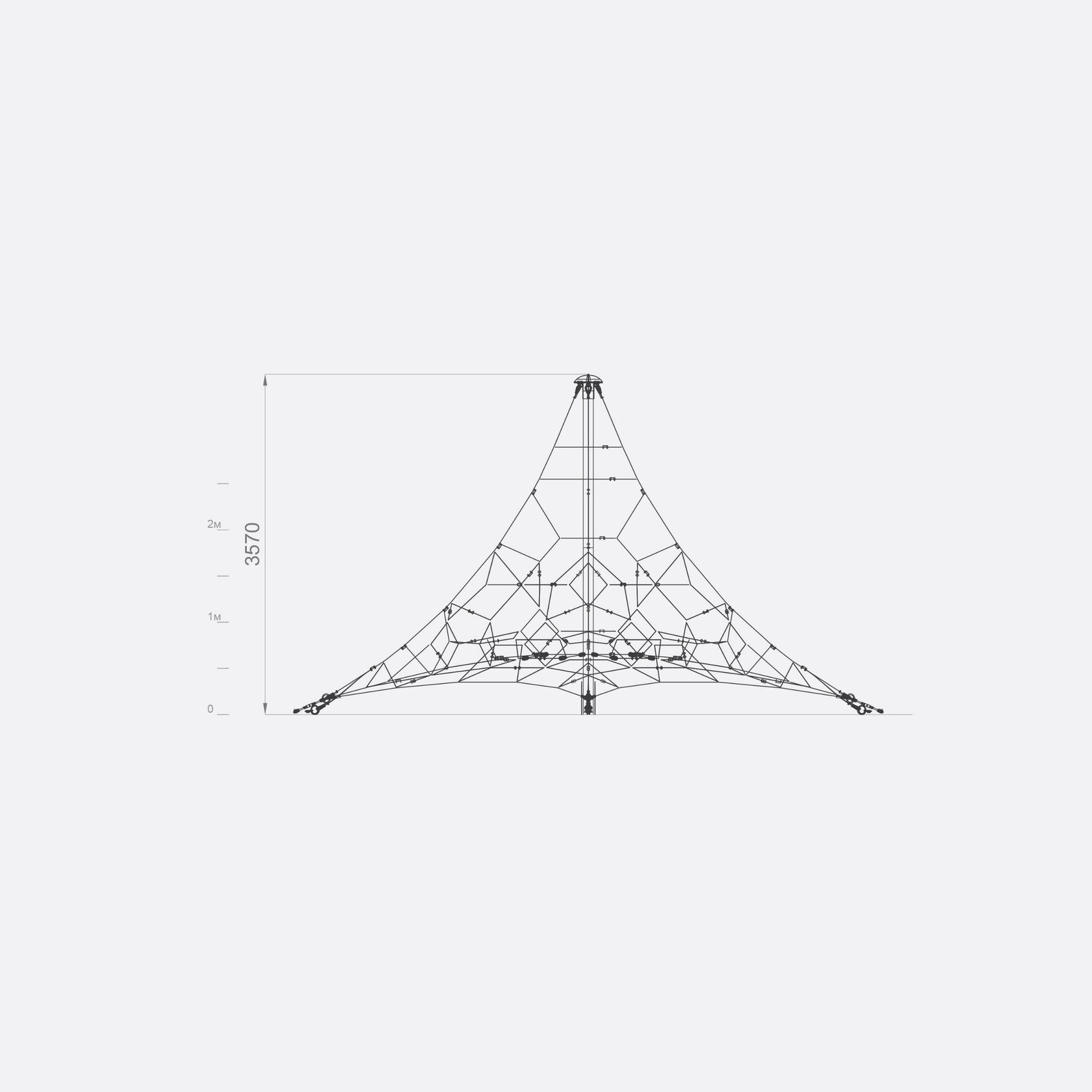 Канатный комплекс пирамидальной формы арт. SHPR0017 — изображение 2