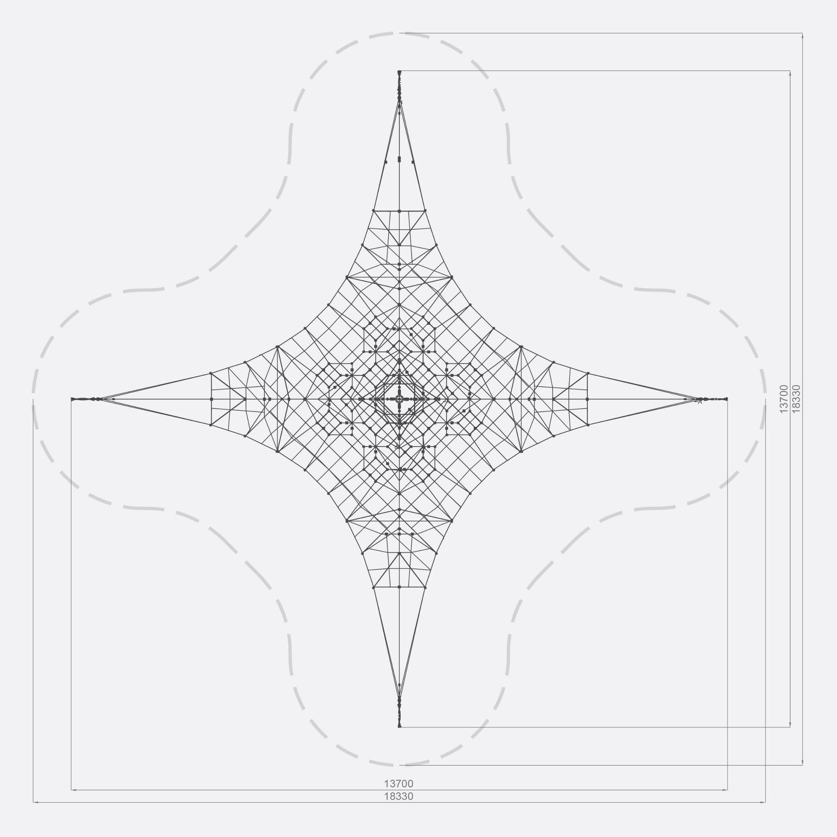 Канатный комплекс пирамидальной формы арт. SHPR0003 — изображение 2