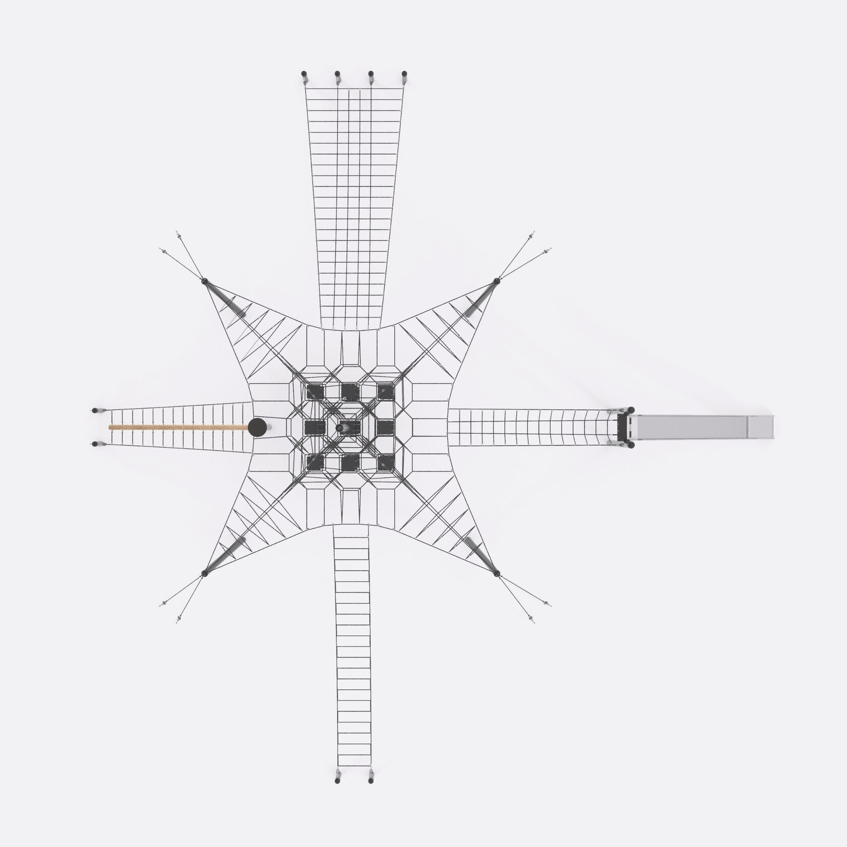 Канатный комплекс пирамидальной формы арт. SHPR-0019 — изображение 2