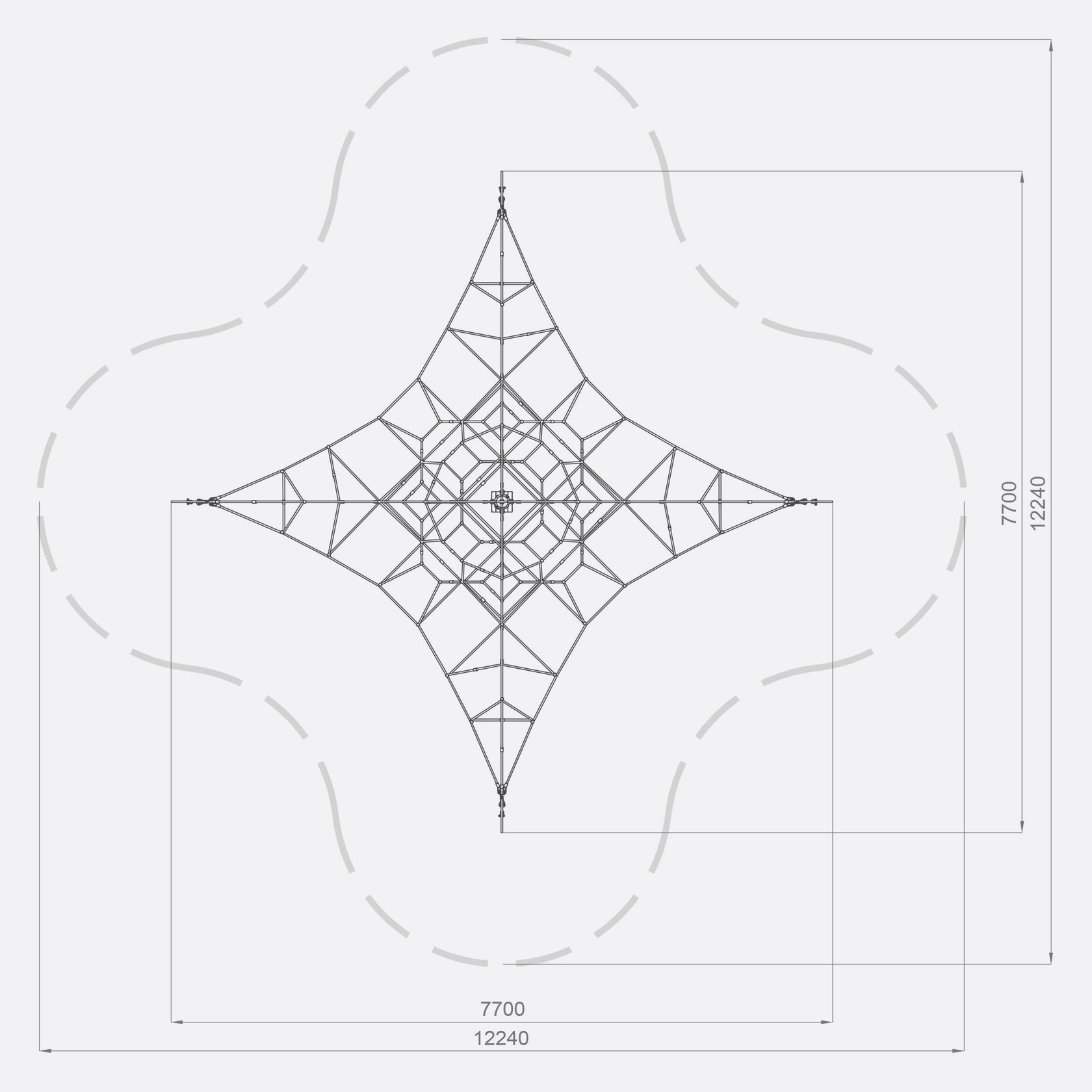 Канатный комплекс пирамидальной формы арт. SHPR0002 — изображение 3