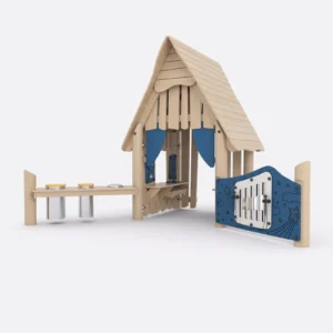 Игровой комплекс из робинии «Домик» арт. SHLG0062