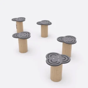 Столбики-балансиры из робинии арт. SHLG0028