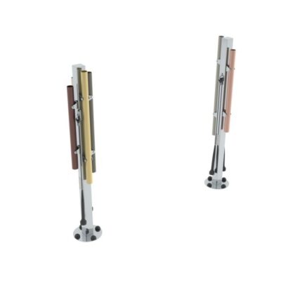 Ксилофон вертикальный "Столбик 2 + Столбик 4", Наш двор