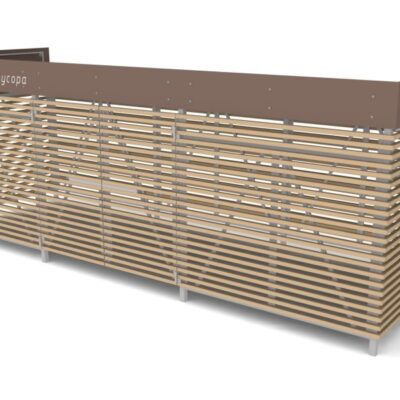 Навес для контейнеров ТБО, Наш двор