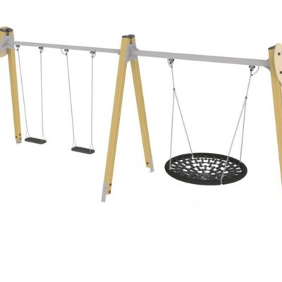 Качели с одной осью вращения, Наш двор