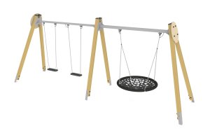 Качели с одной осью вращения