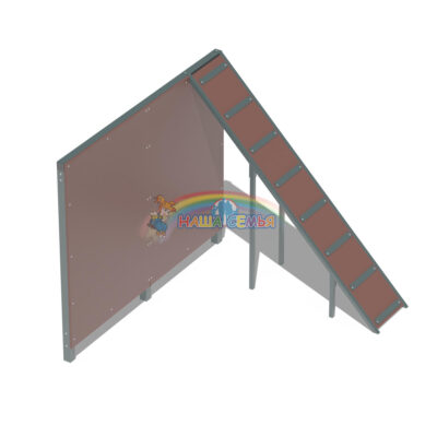 Забор с наклонной доской, Наша семья