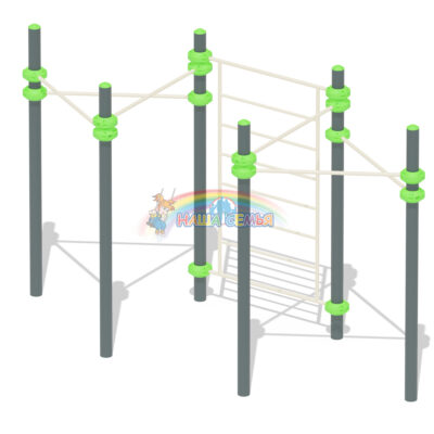Турник разноуровневый с шведской стенкой "СХ-25", Наша семья