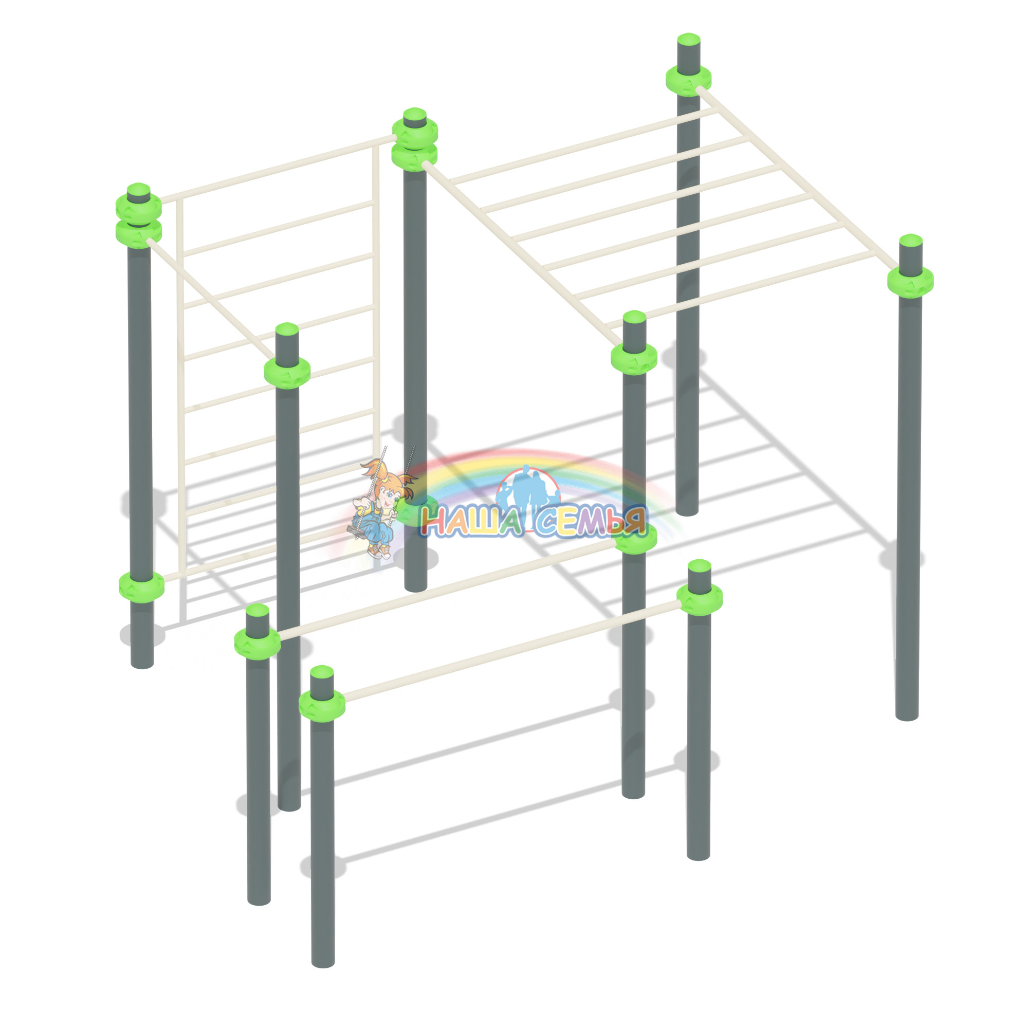 Спортивный комплекс для воркаут "СХ-36", Наша семья