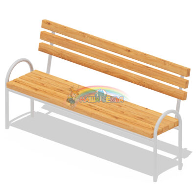 Лавочка парковая со спинкой, Наша семья