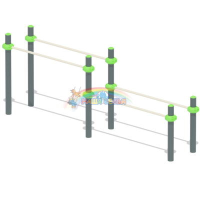 Брусья для воркаут разновысокие "СХ-15", Наша семья