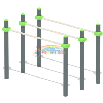 Брусья для воркаут тройные "СХ-16", Наша семья
