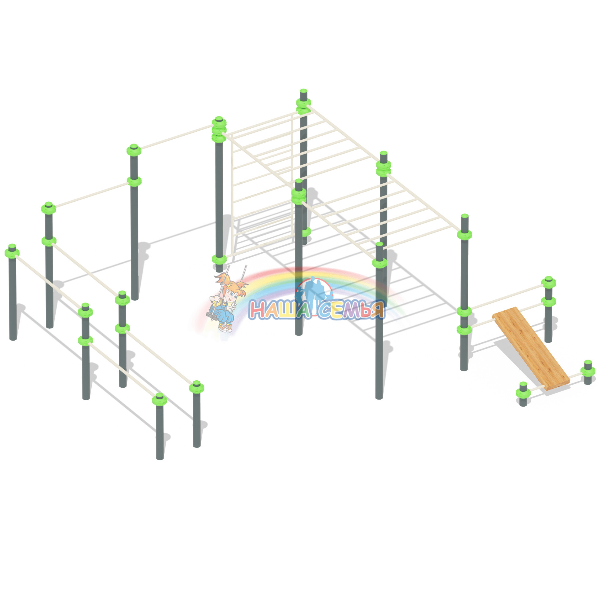 Спортивный комплекс для воркаут "СХ-38", Наша семья