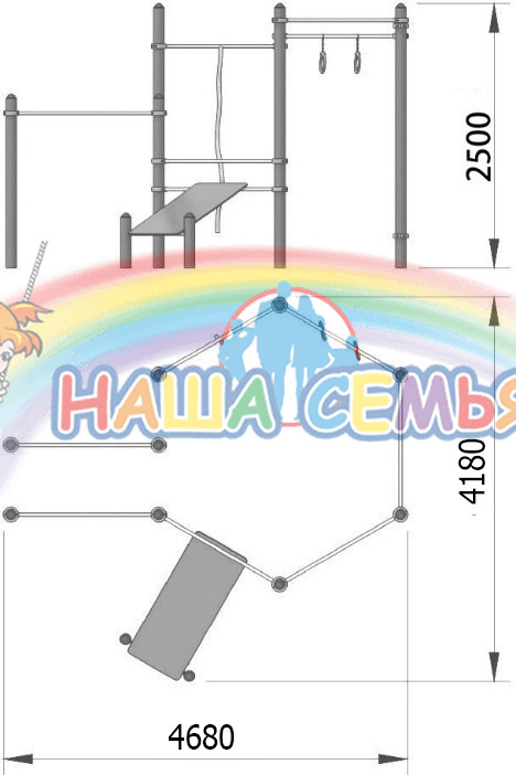 Спортивный комплекс для воркаут "СХ-37", Наша семья — изображение 2