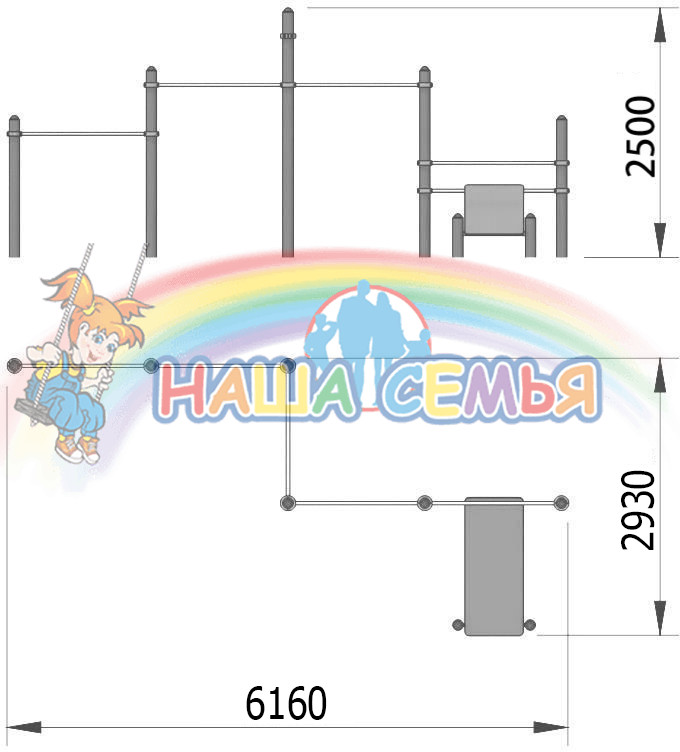 Спортивный комплекс для воркаут "СХ-34", Наша семья — изображение 2