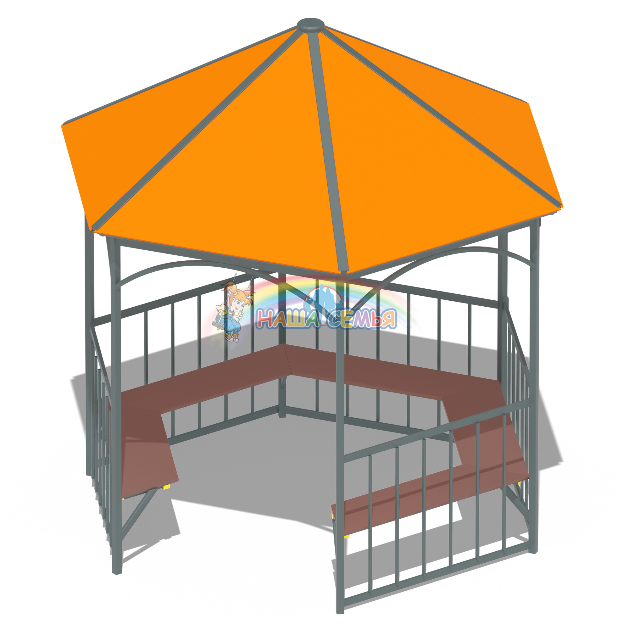 Беседка шестигранная, Наша семья