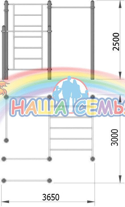 Спортивный комплекс для воркаут "СХ-36", Наша семья — изображение 2