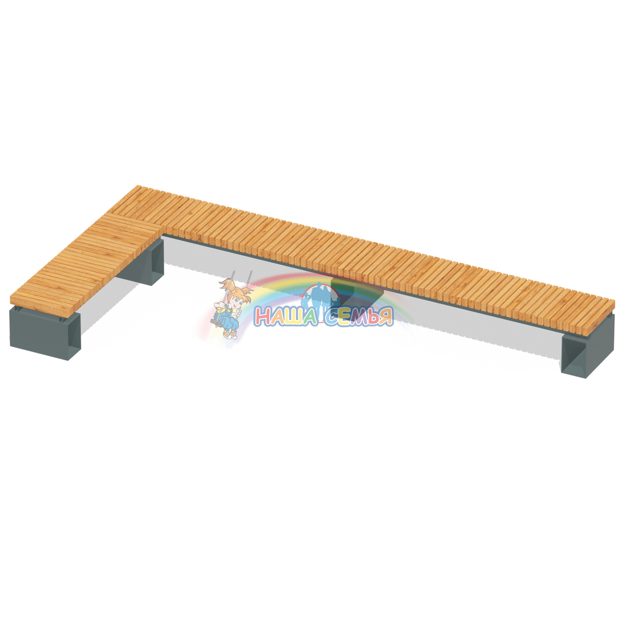 Скамья угловая "Тип 2", Наша семья