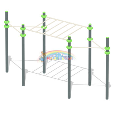 Турник разноуровневый с рукоходом "СХ-26", Наша семья