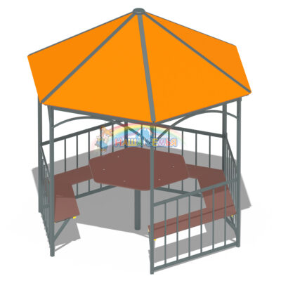 Беседка шестигранная со столом, Наша семья