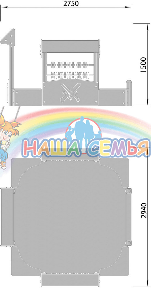 Песочный дворик "Тип 1", Наша семья — изображение 2